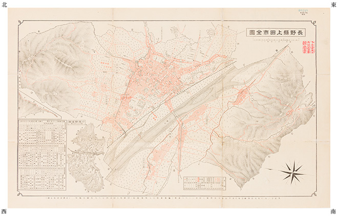長野県上田市全図 大正11年（1922）－ 明治・大正・昭和 － 上田古地図