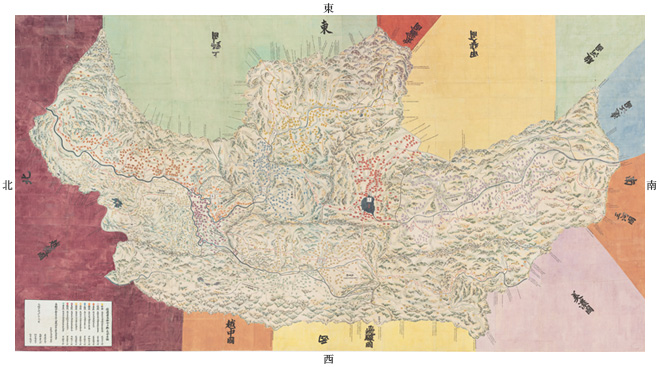元禄の信濃国絵図（元禄14年・1701） － 江戸時代 － 上田古地図・絵図